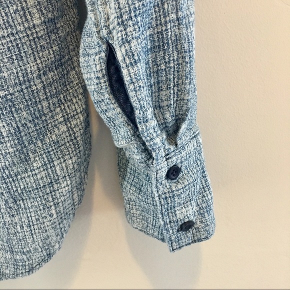 Anthropologie Split-Black Buttondown - Picture 4 of 7